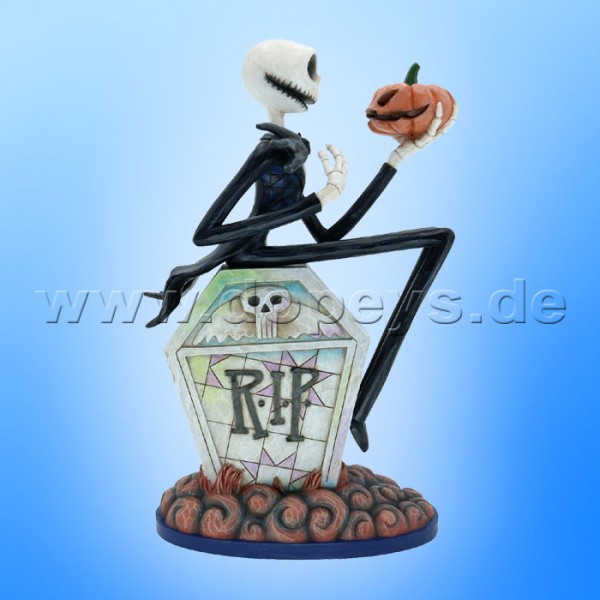 Disney Traditions - The Pumpkin King (Jack with Pumpkin on Gravestone) figurine by Jim Shore 6010866