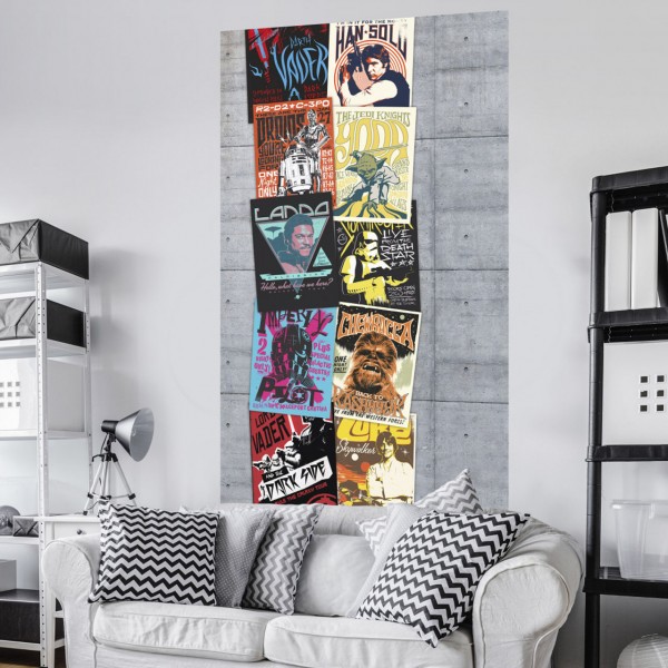 Star Wars Vlies Fototapete "Star Wars Rock On Wall" 1,20m x 2,00m