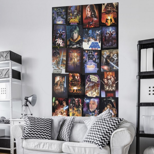 Star Wars Vlies Fototapete "Star Wars Posters Collage" 1,20m x 2,00m