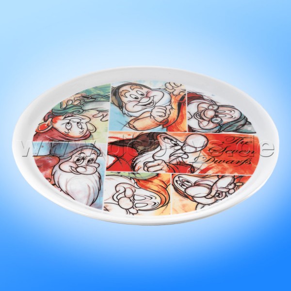 Disney Round Tray "Seven Dwarfs" in Italian Design