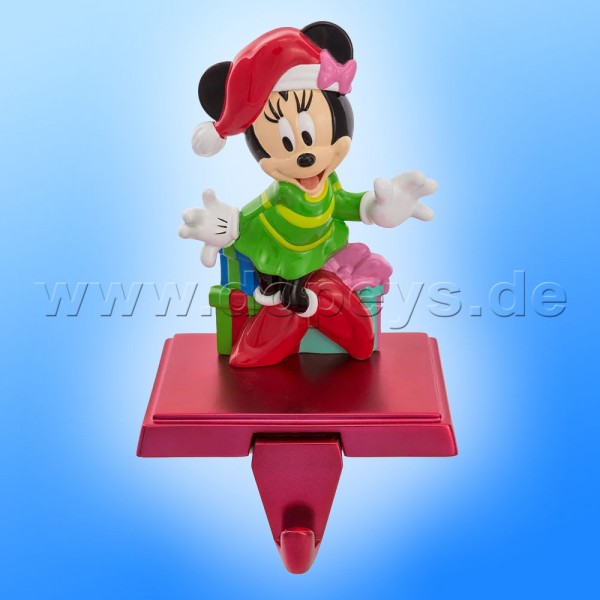 Kurt S. Adler - Disney Weihnachtsstrumpfhalter / Kaminsockenhalter "Minnie Maus" mit ausziehbarem Haken DN5162