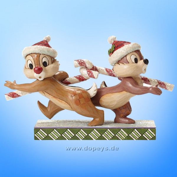 Disney Traditions / Jim Shore Figur von Enesco "Candy Cane Caper (Chip & Chap)" 4051975.