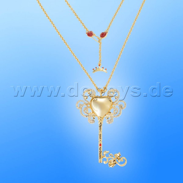 Disney Necklace - Key (Snow White) in Gold from Couture Kingdom 12100181