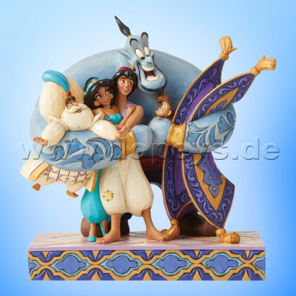 Disney Traditions - Group Hug! (Genie, Jasmine, Aladdin & Abu) by Jim Shore 6005967