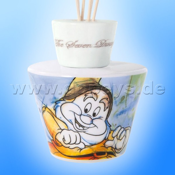 Disney Raumduftverteiler / Raumduft Reed Diffuser / Lufterfrischer 7 Zwerge "Happy" im italienischen Design PWS48S/3GO
