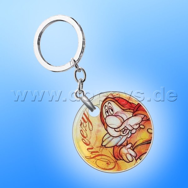 Disney Schlüsselanhänger / Sammel-Anhänger 7 Zwerge "Hatschi" im italienischen Design PWS85T/EO