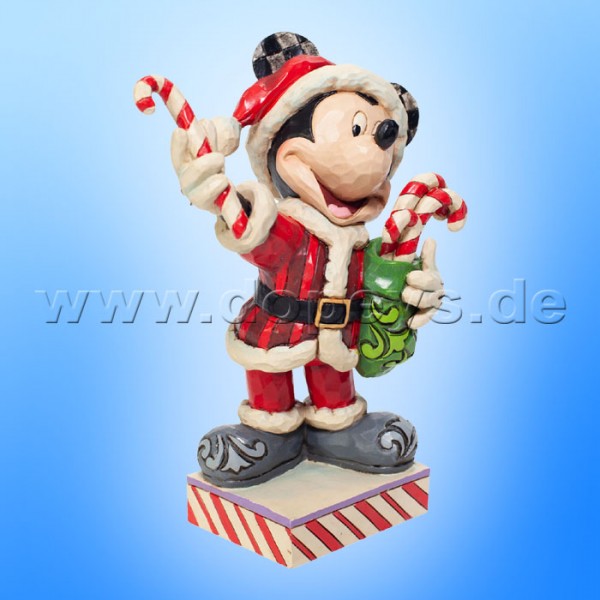 Disney Traditions - Peppermint Surprise (Mickey als Weihnachtsmann mit Zuckerstangen) von Jim Shore 6007068