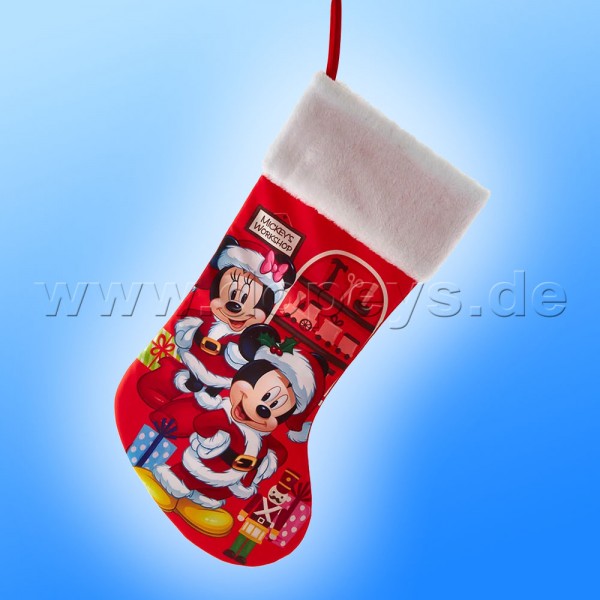 Disney Christmas Stocking "Santa Mickey and Minnie" - Kurt S. Adler DN7221