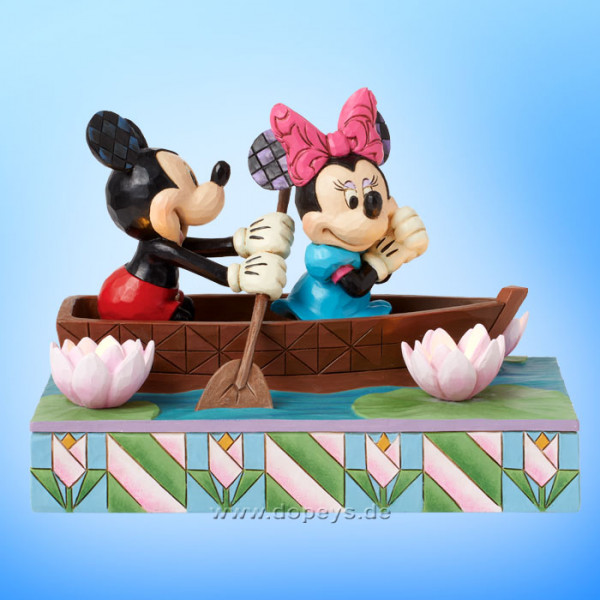 Disney Traditions Figur - Mickey & Minnie in einem Ruderboot (Row-mance is in the Air) von Jim Shore 6016328