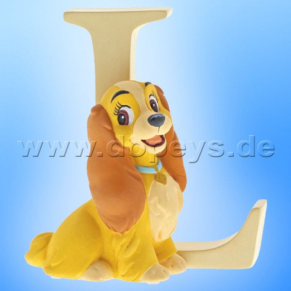 Enchanting Disney Collection - Letter "L" - Lady figurine by Enesco A29557