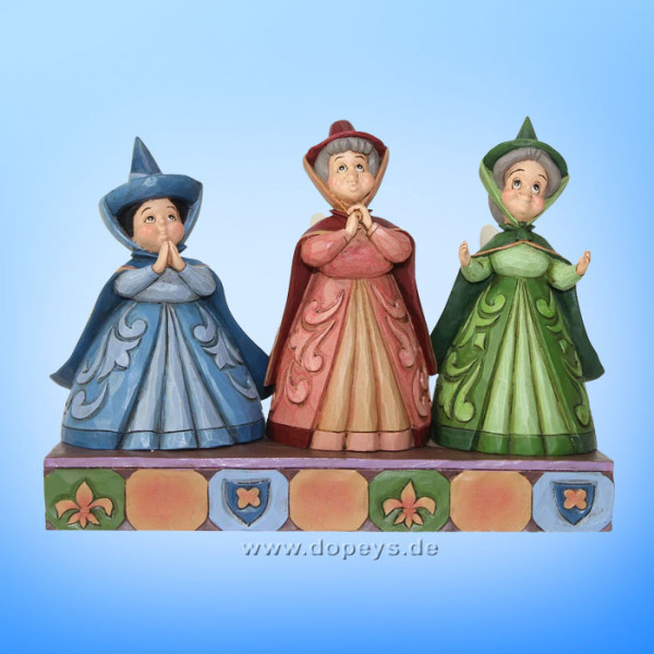 Disney Traditions / Jim Shore Figur von Enesco "Royal Guests (Drei gute Feen, Flora, Fauna & Sonnenschein)" 4059734
