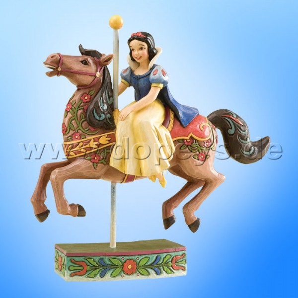 Disney Traditions / Jim Shore Figur von Enesco. "Princess Of Innocence (Schneewittchen reitet auf Karussell-Pferd)" 4011746.