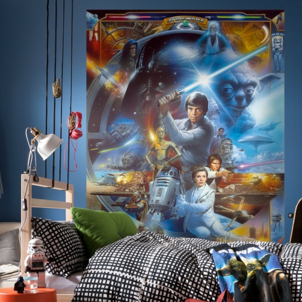 Star Wars Fototapete "Star Wars Luke Skywalker Collage"