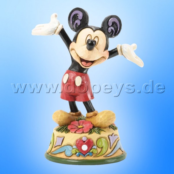 Disney Traditions / Jim Shore Figur von Enesco "Oktober (Mickey Maus)" 4033967.