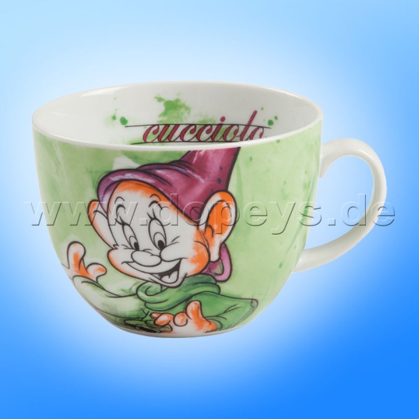 Big Disney Cappuccino Cup "Dopey" Italian Design, 60 cl