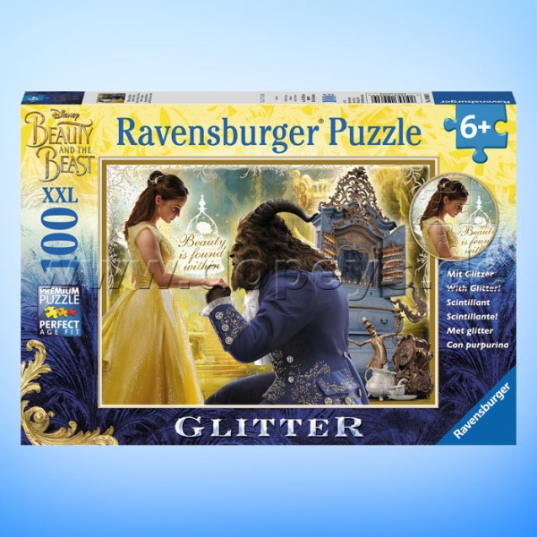 Disney Glitzer-Puzzle Die Schöne und das Biest "Belle und das Biest" von Ravensburger 10960