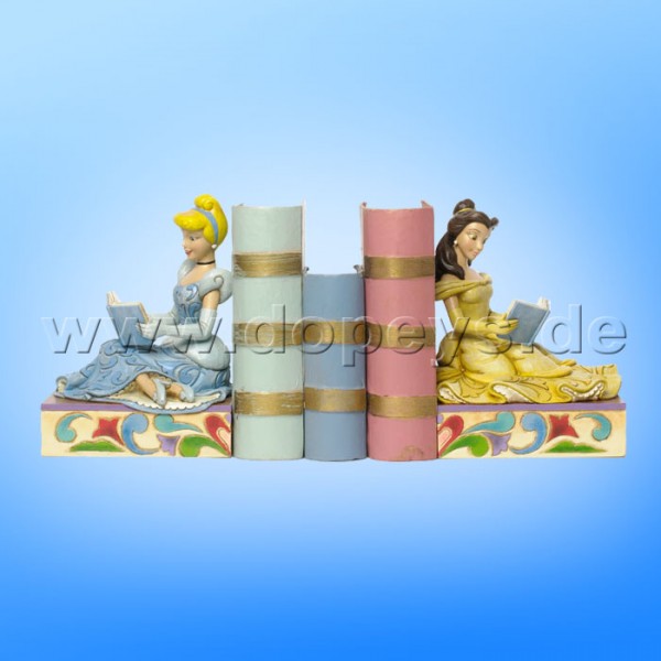 Disney Traditions / Jim Shore Figur von Enesco "Disney Prinzessinnen Buchstützen (Cinderella & Belle)" 4033970.