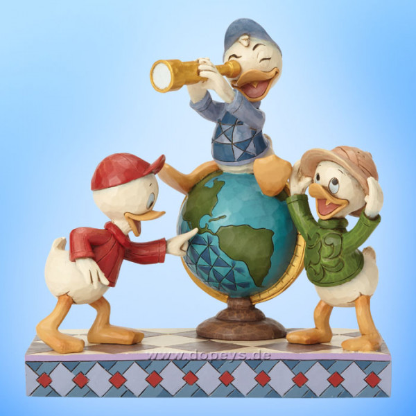 Navigating Nephews (Tick, Trick & Track) Figur von Disney Traditions / Jim Shore - Enesco 6001286