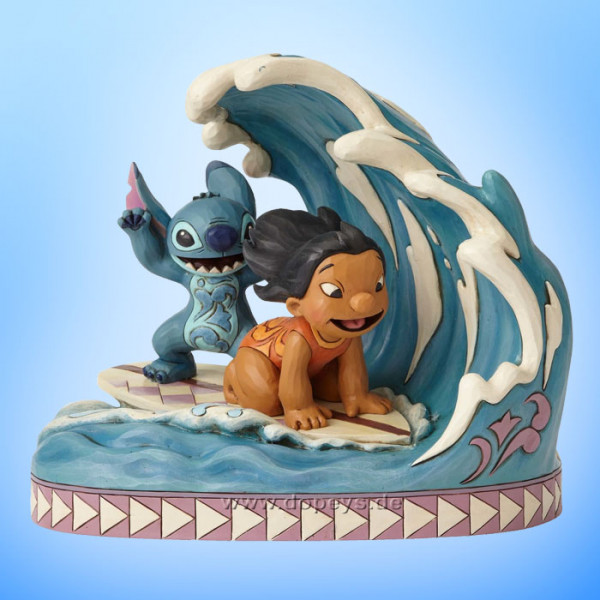 Disney Traditions / Jim Shore figurine from Enesco "Catch The Wave (Lilo and Stitch 15th Anniversary Piece)" 4055407.