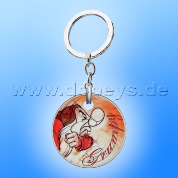 Disney Schlüsselanhänger / Sammel-Anhänger 7 Zwerge "Brummbär" im italienischen Design PWS85T/BR