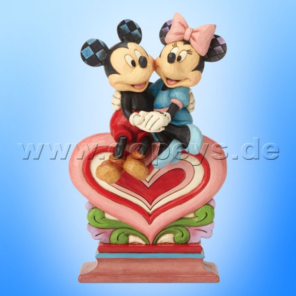 Disney Traditions - Heart To Heart (Mickey & Minnie Sitting on a Heart) by Jim Shore 6001282