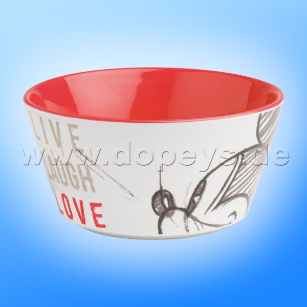 Disney Müslischale / Müslischüssel Mickey Maus "Rot" Live Laugh Love PWM91LL-1S