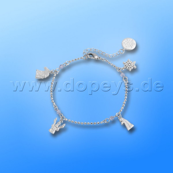 Disney Bracelet - Kids Charm (Frozen II) in White Gold from Couture Kingdom 12102611