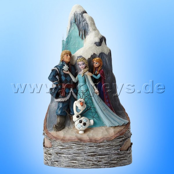 Disney Traditions / Jim Shore Figur von Enesco."Worth Melting For (Die Eiskönigin Birken-Baumstamm)" 4048651.