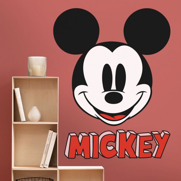 Disney Vlies Fototapete selbstklebend Mickey Maus "Mickey Smile XXL" 127cm x 200cm