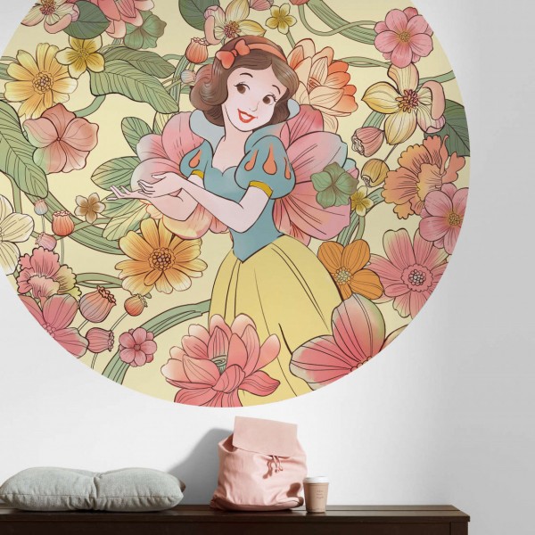 Disney Wandsticker / Wandaufkleber Schneewittchen "Snow White Endless Summer" rund 125cm x 125cm