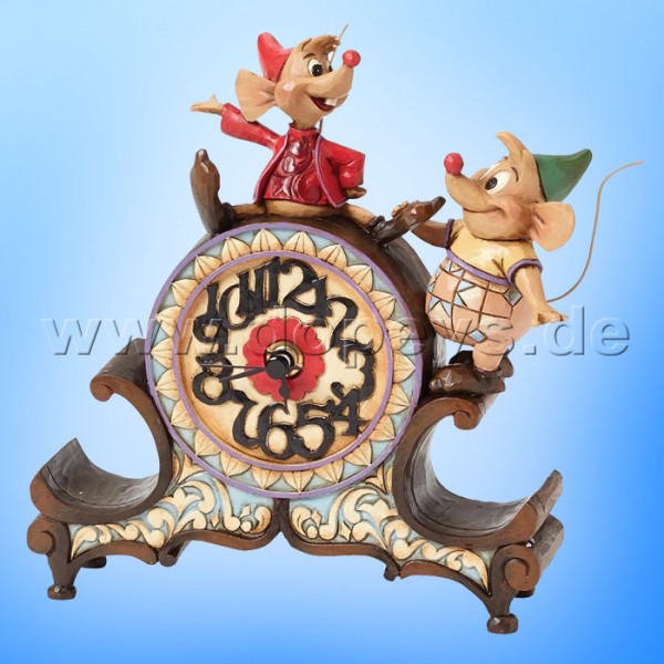 Disney Traditions / Jim Shore Figur von Enesco "A Stitch in Time (Jaques & Karli Uhr)" 4039084.