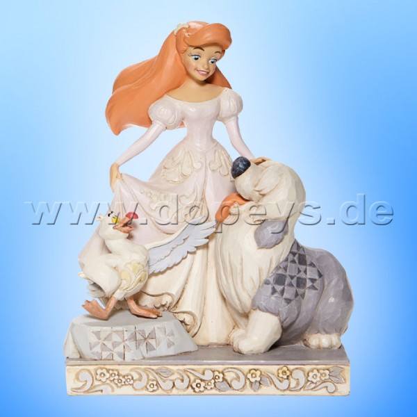 Disney Traditions - Spirited Siren (Ariel with Max & Scuttle White Woodland) figurine by Jim Shore 6008066