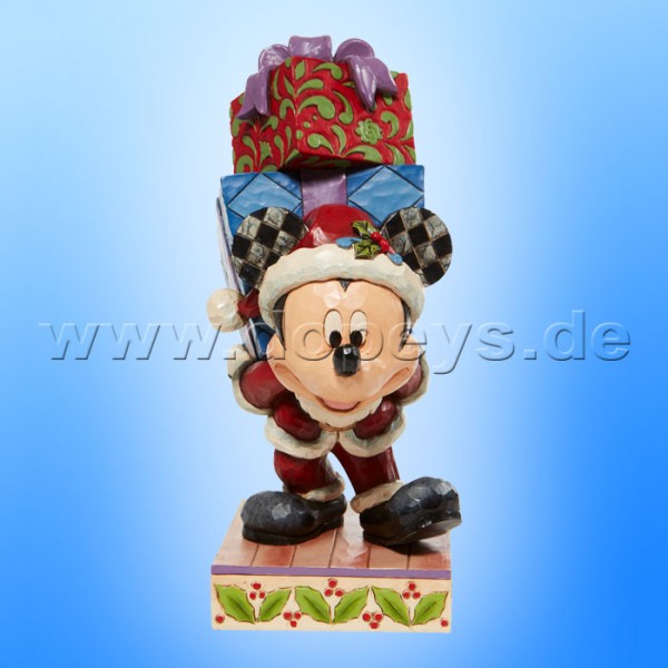 Disney Traditions - Here Comes Old St. Mick (Weihnachtsmann Mickey bringt Geschenke) von Jim Shore 6008978