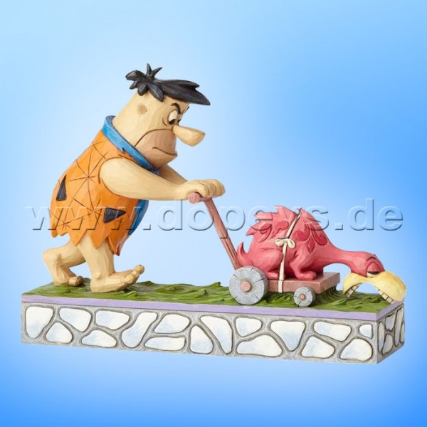 The Flintstones / Jim Shore figurine from Enesco "Mower-a-Saurus (Fred Mowing the Lawn)" 4058333