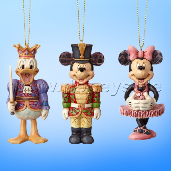 Disney Traditions - Mickey, Minnie & Donald Nutcracker (Hanging Ornament) Set by Jim Shore 6000957