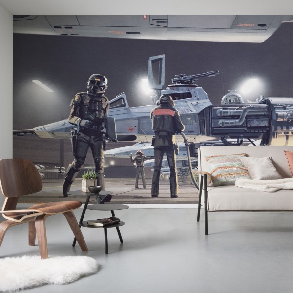 Star Wars Vlies Fototapete "Star Wars Classic RMQ Yavin Hangar"