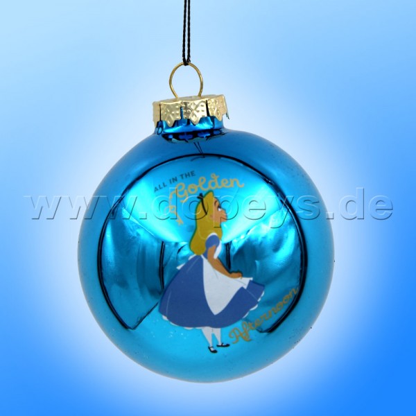 Kurt S. Adler - "Alice in Wonderland" Christmas Bauble blue DN34001
