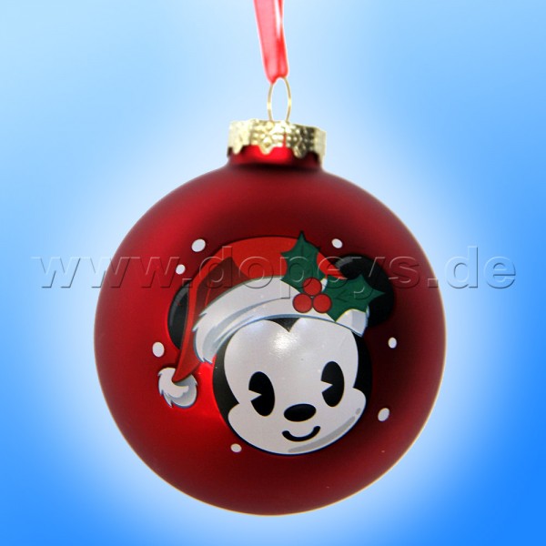 Kurt S. Adler - "Baby Mickey with Santa Hat" Disney Christmas Bauble red DN02005-E
