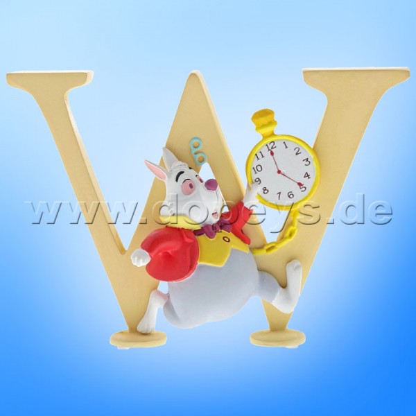 Enchanting Disney Collection - Letter "W" - White Rabbit figurine by Enesco A29568