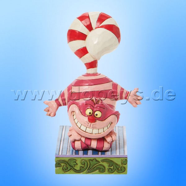 Disney Traditions - Candy Cane Cheer (Christmas Cheshire Cat with Candy Cane Tail) figurine by Jim Shore 6008984
