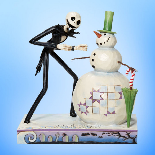Disney Traditions - Jack Skellington with Snowman (A Snowy Discovery) figurine by Jim Shore 6013056