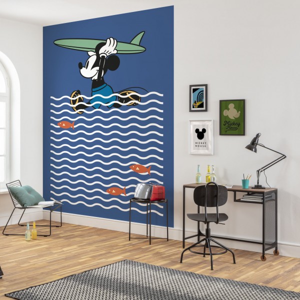 Disney Vlies Fototapete Mickey Maus "Mickey Gone Surfin'"