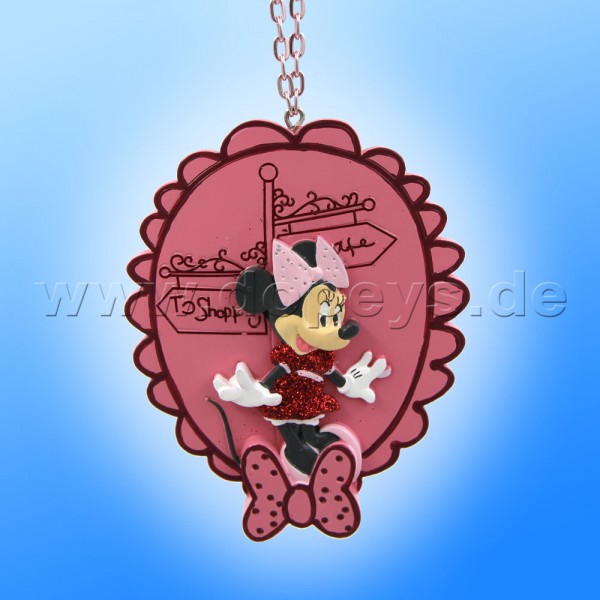 Kurt S. Adler - Disney "Minnie Mouse" burgundy 3D Relief Christmas Hanging Ornament DN32001