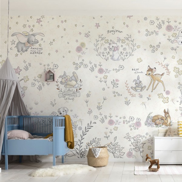 Disney Fototapete Bambi, Dumbo, 101 Dalmatiner "Best of Friends"