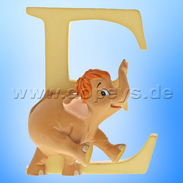 Enchanting Disney Collection - Letter "E" - Baby Elephant Hathi Jr. figurine by Enesco A29550