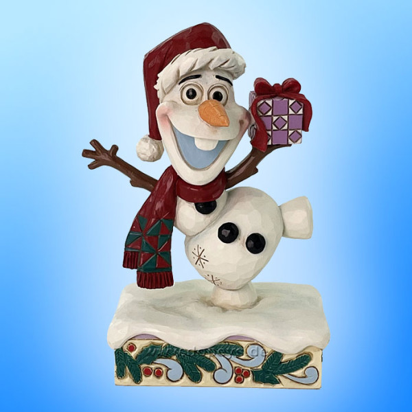 Disney Traditions Figur - Weihnachts-Olaf Personality Pose (Festive Frost) von Jim Shore 6016888