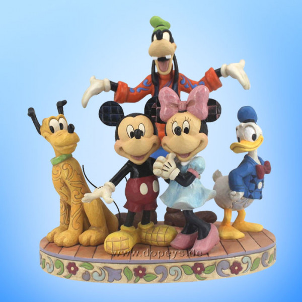Disney Traditions - The Gang's All Here (Fab Five - Mickey, Minnie, Pluto, Donald & Goofy) figurine by Jim Shore 4056752