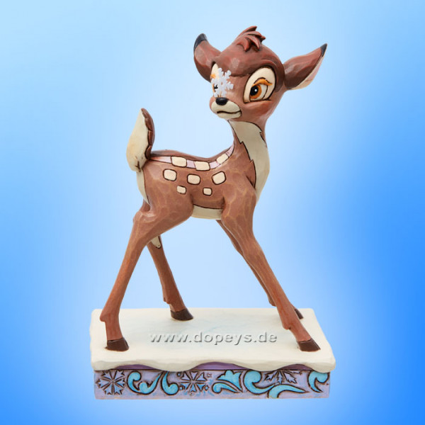 Disney Traditions Figur - Weihnachts-Bambi Personality Pose (Frosted Fawn) von Jim Shore 6013064
