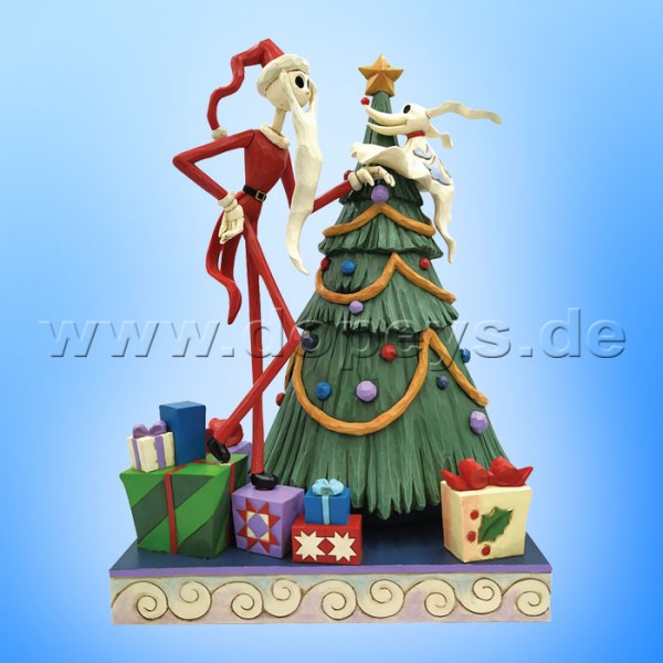 Disney Traditions - Decking the Halls (Santa Jack and Zero with Christmas Tree) figurine by Jim Shore 6008991