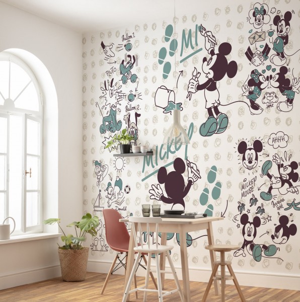 Disney Vlies Fototapete Mickey Maus "Mickey and Friends"